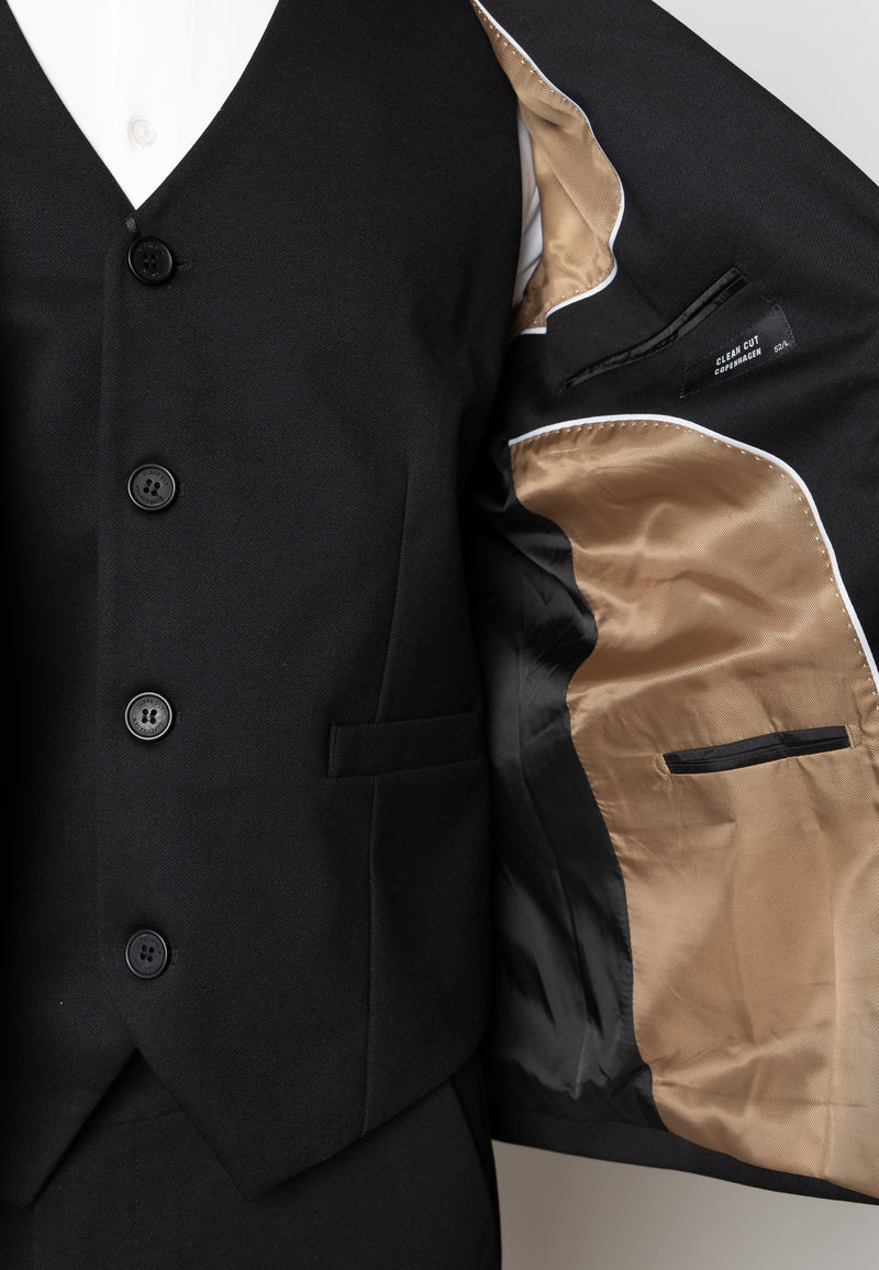 Clean Cut Copenhagen BRENDON JERSEY BLAZER Blazere Sort