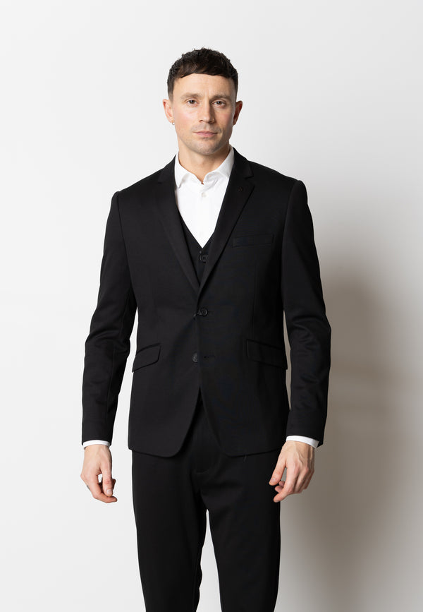 Clean Cut Copenhagen BRENDON JERSEY BLAZER Blazere Sort