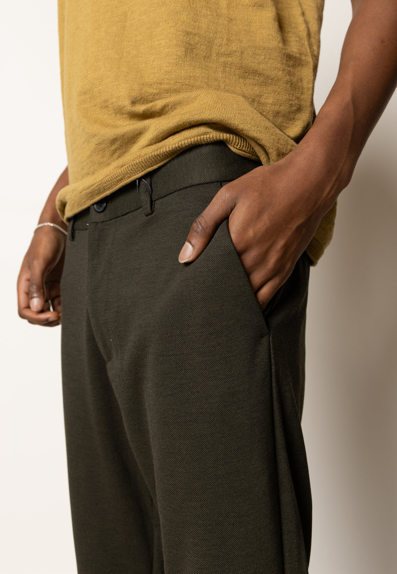 Clean Cut Copenhagen BRENDON JERSEY PANTS Bukser Bottle Grøn