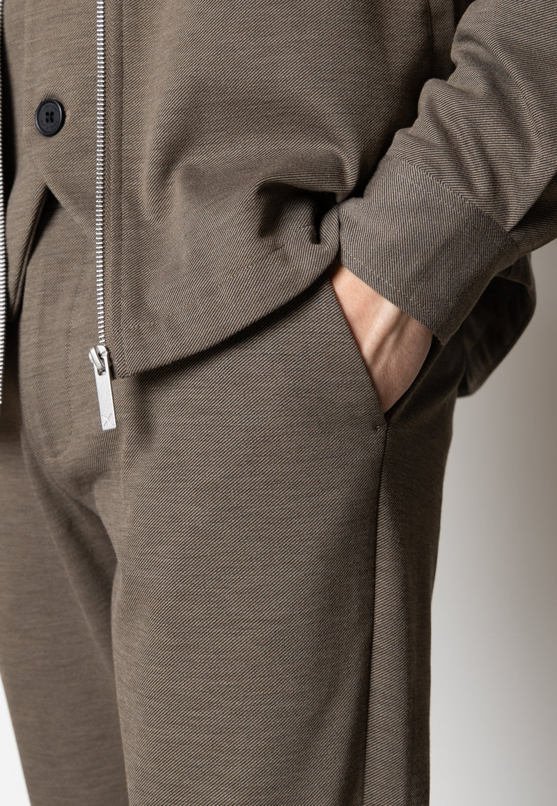 Clean Cut Copenhagen BRENDON JERSEY PANTS Bukser Dark Khaki