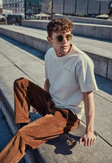 Clean Cut Copenhagen CALTON T-SHIRT T-shirts S/S Ecru