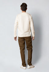Clean Cut Copenhagen CAL 'GRANDAD' T-SHIRT T-shirts L/S Ecru Melange