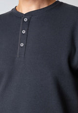 Clean Cut Copenhagen CAL S/S GRANDAD T-SHIRT T-shirts S/S Mørk Navy