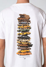 Fat Moose CAR COLLECTION T-SHIRT T-shirts S/S Hvid