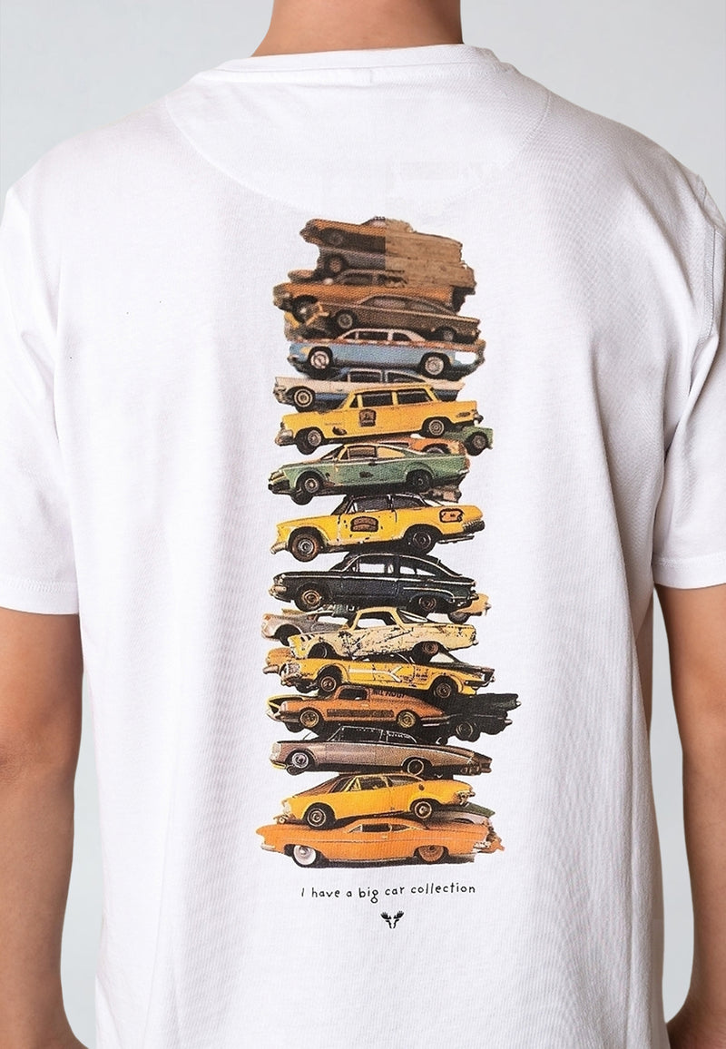 Fat Moose CAR COLLECTION T-SHIRT T-shirts S/S Hvid