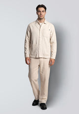 Clean Cut Copenhagen CHESTER COTTON/LINEN JACKET Jakker Ecru