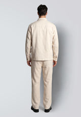 Clean Cut Copenhagen CHESTER COTTON/LINEN JACKET Jakker Ecru