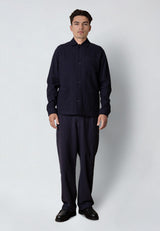 Clean Cut Copenhagen CHESTER COTTON/LINEN JACKET Jakker Navy