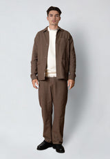 Clean Cut Copenhagen CHESTER COTTON/LINEN JACKET Jakker Shitake