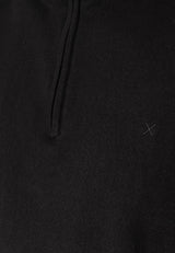 Clean Cut Copenhagen CLAUDE 1/2 ZIP KNITTED JUMPER Strik Sort
