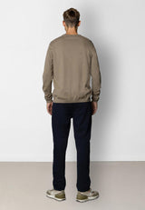 Clean Cut Copenhagen CLAUDE KNITTED JUMPER Strik Dark beige melange