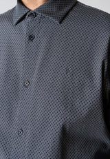 Clean Cut Copenhagen CLEAN FORMAL AOP STRETCH SHIRT Skjorte L/S Mørk Navy