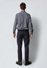 Clean Cut Copenhagen CLEAN FORMAL AOP STRETCH SHIRT Skjorte L/S Mørk Navy