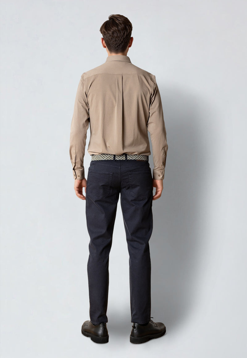 Clean Cut Copenhagen CLEAN FORMAL STRETCH SHIRT Skjorte L/S Brindle beige