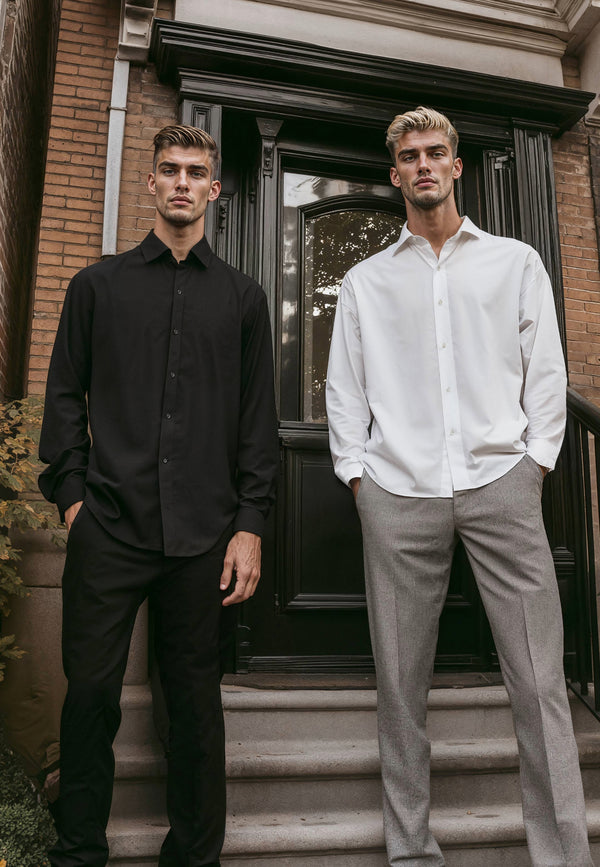 Clean Cut Copenhagen CLEAN FORMAL STRETCH SHIRT Skjorte L/S Sort