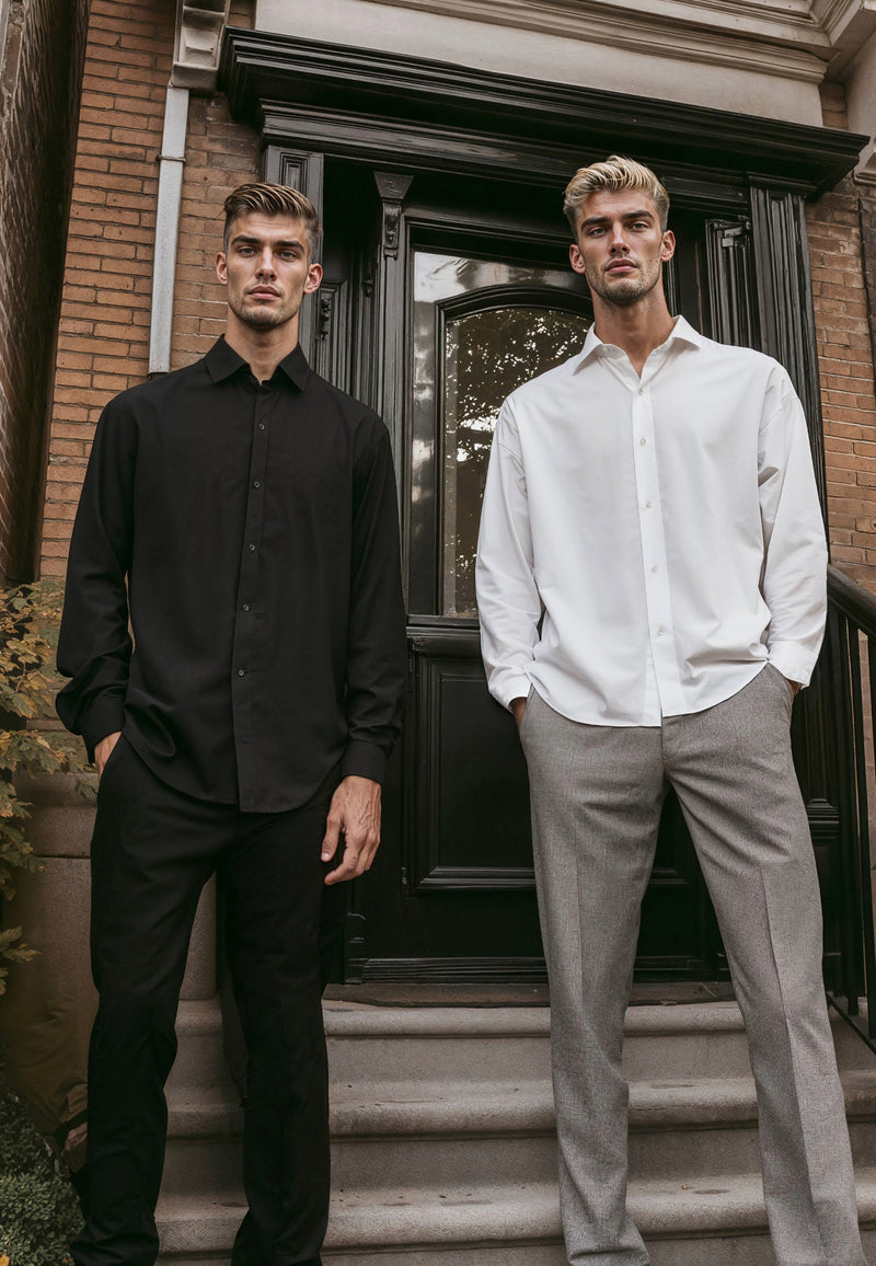 Clean Cut Copenhagen CLEAN FORMAL STRETCH SHIRT Skjorte L/S Sort
