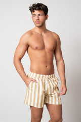 Clean Cut Copenhagen CLEAN CUT SWIM SHORTS Swim shorts Khaki striped