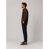 Clean Cut Copenhagen CLEAN FORMAL AOP STRETCH SHIRT Skjorte L/S Dark brown/Ecru