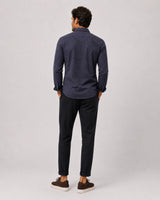 Clean Cut Copenhagen CLEAN FORMAL AOP STRETCH SHIRT Skjorte L/S Navy/Huckleberry
