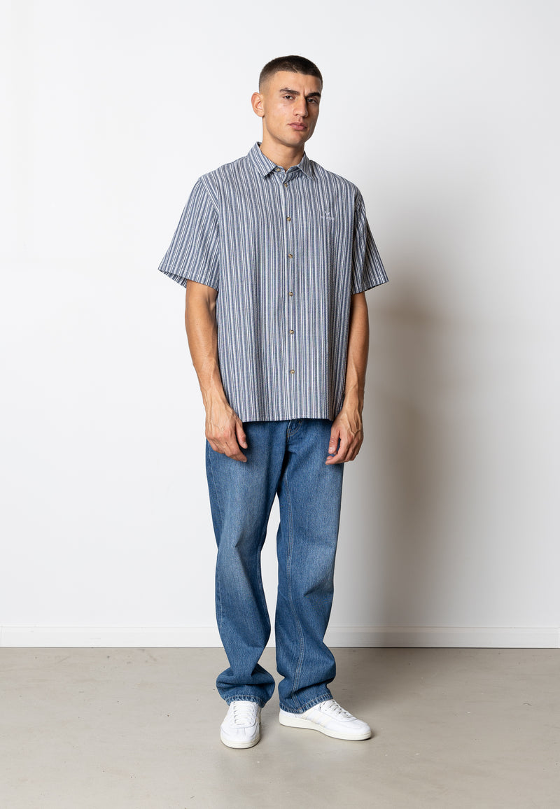 Fat Moose COLBY S/S SHIRT Skjorte S/S Navy/White
