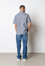 Fat Moose COLBY S/S SHIRT Skjorte S/S Navy/White