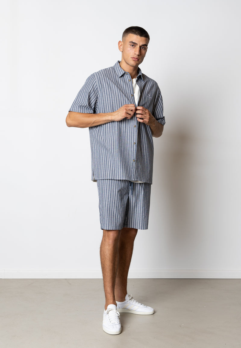 Fat Moose COLBY S/S SHIRT Skjorte S/S Navy/White