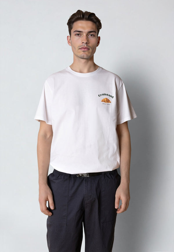 Clean Cut Copenhagen CROISSANT T-SHIRT T-shirts S/S Hvid