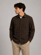 Fat Moose Cabin checked shirt Skjorte L/S Brun