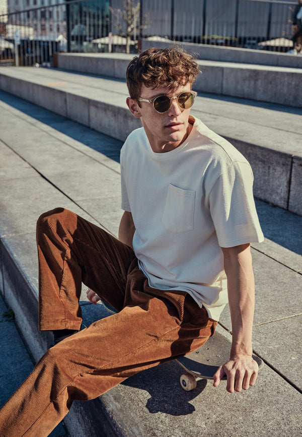 Clean Cut Copenhagen Calton cotton t-shirt T-shirts S/S Ecru