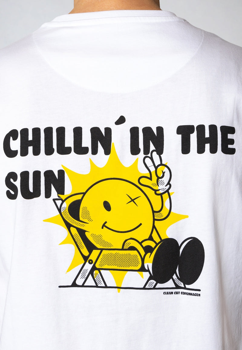 Clean Cut Copenhagen Chillin' cotton t-shirt T-shirts S/S Hvid
