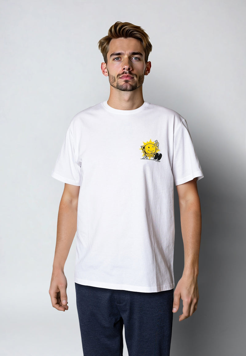 Clean Cut Copenhagen Chillin' cotton t-shirt T-shirts S/S Hvid
