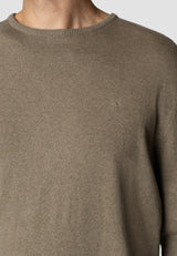 Clean Cut Copenhagen CLAUDE KNITTED JUMPER Strik Dark beige melange