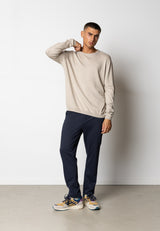 Clean Cut Copenhagen CLAUDE KNITTED JUMPER Strik Ecru Melange