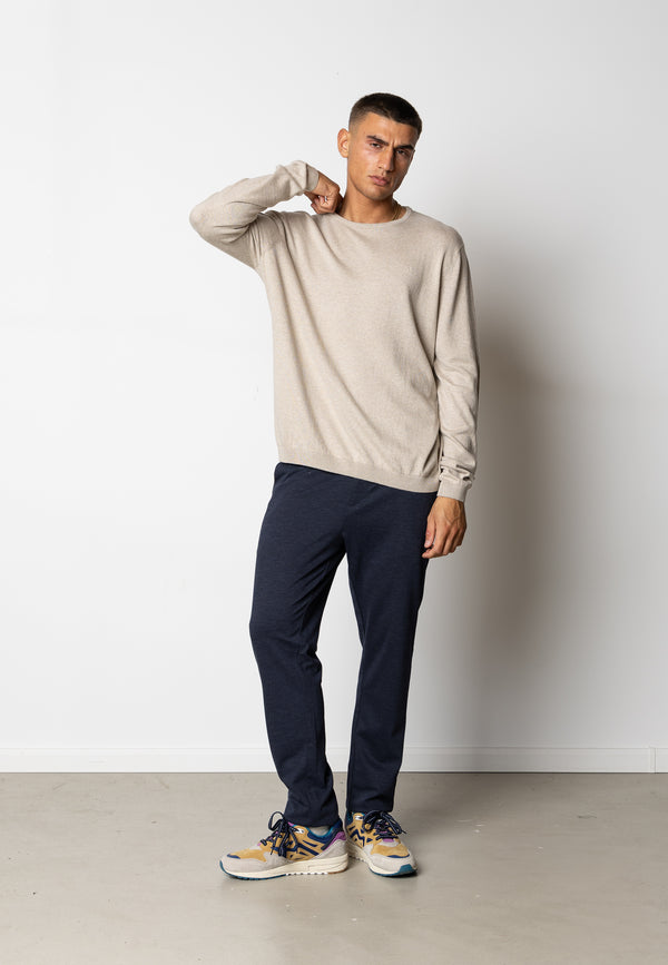 Clean Cut Copenhagen CLAUDE KNITTED JUMPER Strik Ecru Melange