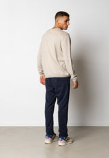 Clean Cut Copenhagen CLAUDE KNITTED JUMPER Strik Ecru Melange