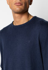 Clean Cut Copenhagen CLAUDE KNITTED JUMPER Strik Navy Melange