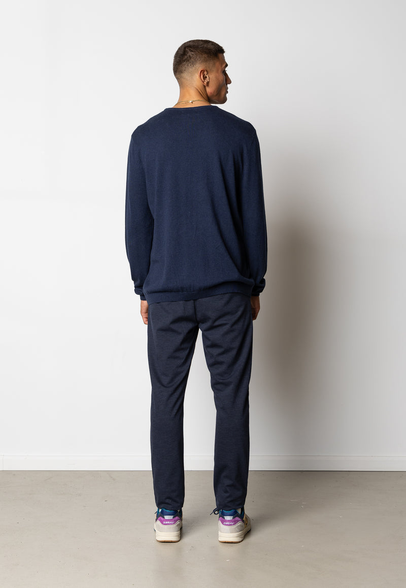 Clean Cut Copenhagen CLAUDE KNITTED JUMPER Strik Navy Melange