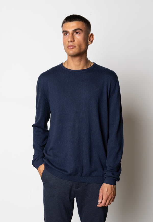 Clean Cut Copenhagen CLAUDE KNITTED JUMPER Strik Navy Melange