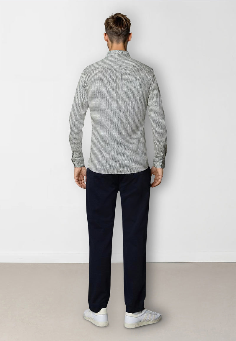 Clean Cut Copenhagen Clean formal AOP shirt Skjorte L/S Hvid