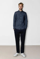 Clean Cut Copenhagen Clean formal AOP shirt Skjorte L/S Navy