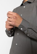 Clean Cut Copenhagen Clean formal AOP stretch shirt Skjorte L/S Col 8