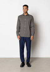 Clean Cut Copenhagen Clean formal AOP stretch shirt Skjorte L/S Col 8