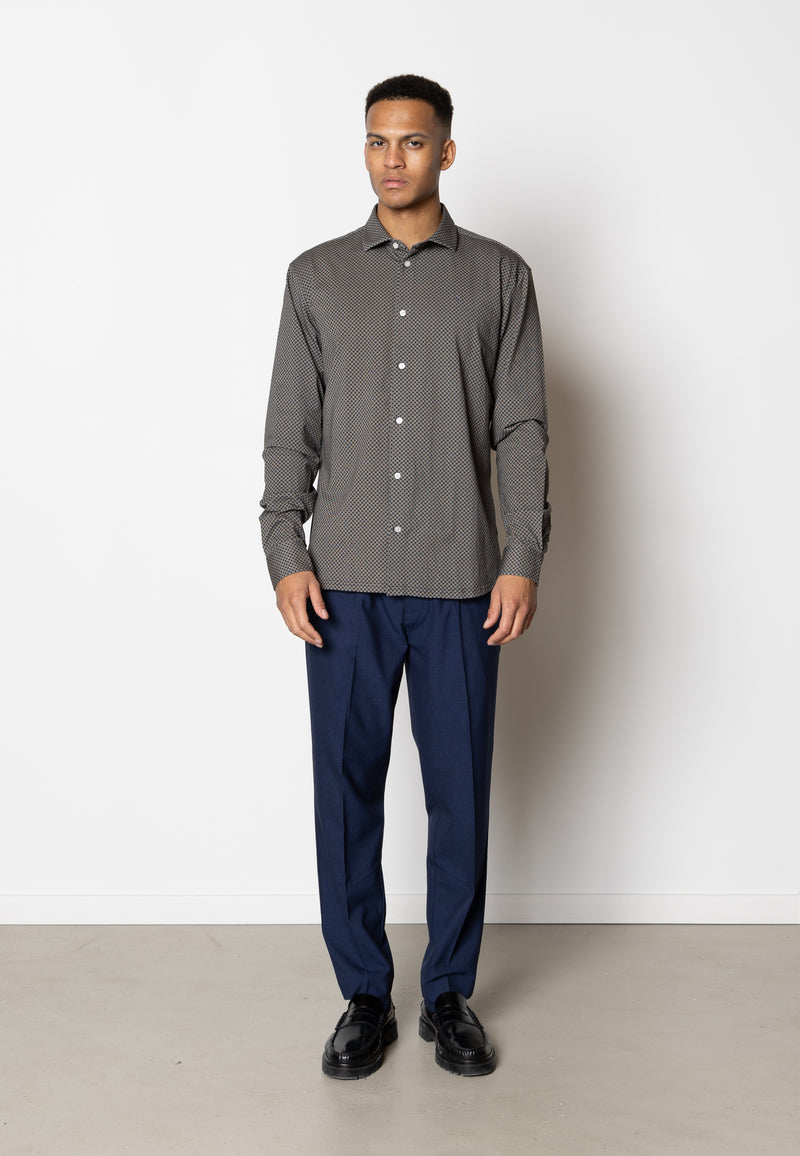 Clean Cut Copenhagen Clean formal AOP stretch shirt Skjorte L/S Col 8