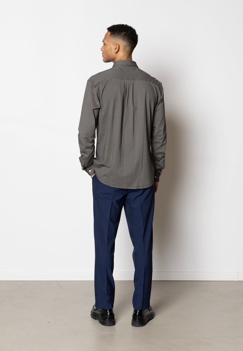 Clean Cut Copenhagen Clean formal AOP stretch shirt Skjorte L/S Col 8