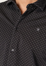 Clean Cut Copenhagen Clean formal AOP stretch shirt Skjorte L/S Col 9