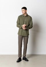 Clean Cut Copenhagen CLEAN FORMAL STRETCH SHIRT Skjorte L/S Army