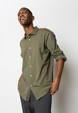 Clean Cut Copenhagen CLEAN FORMAL STRETCH SHIRT Skjorte L/S Army