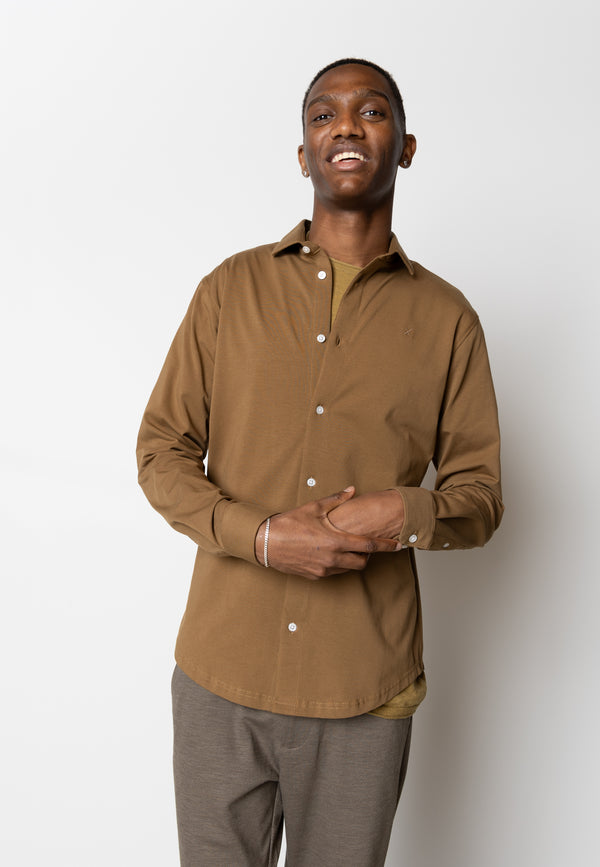 Clean Cut Copenhagen CLEAN FORMAL STRETCH SHIRT Skjorte L/S Brun
