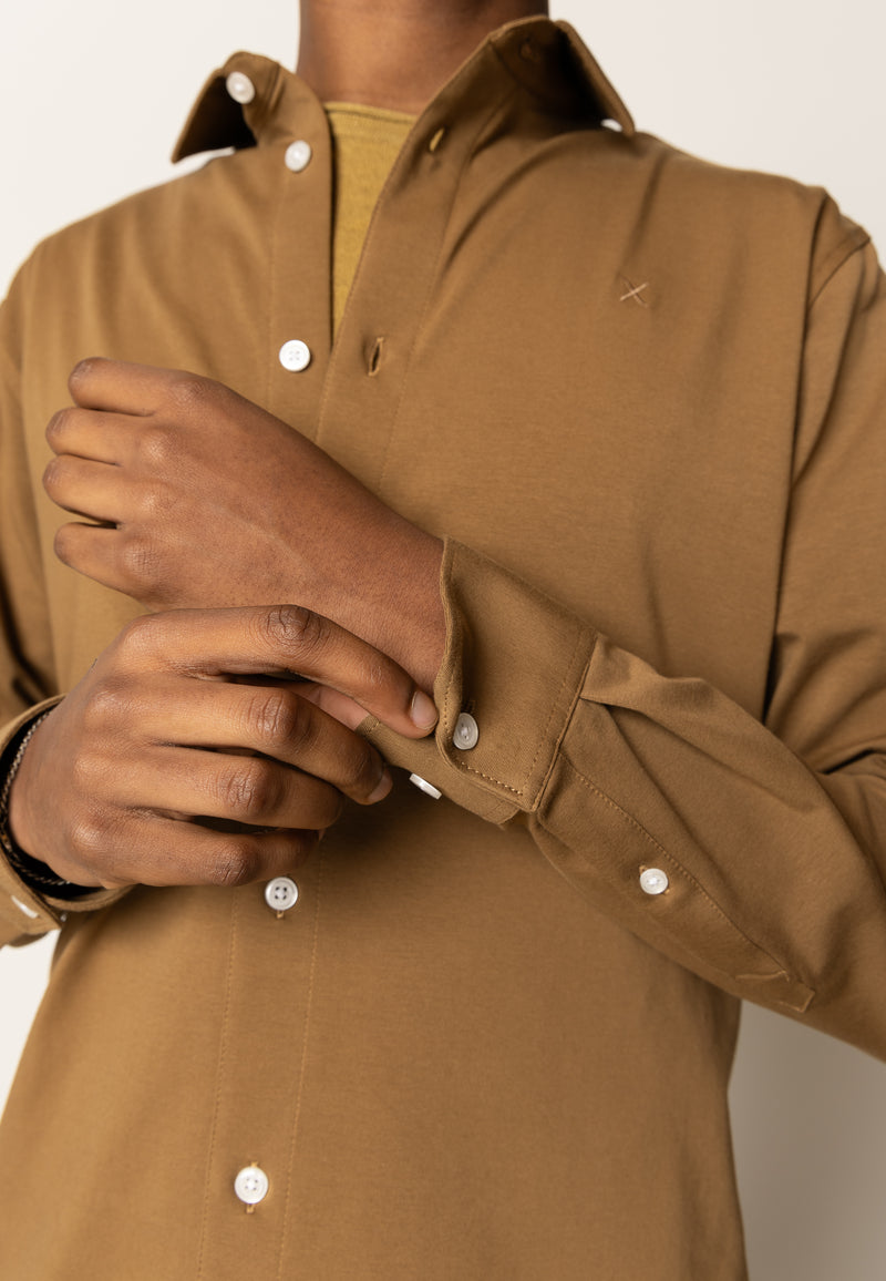 Clean Cut Copenhagen CLEAN FORMAL STRETCH SHIRT Skjorte L/S Brun
