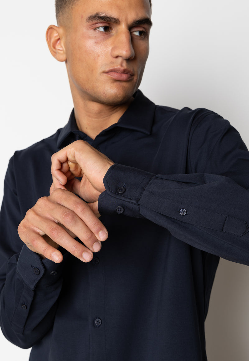 Clean Cut Copenhagen CLEAN FORMAL STRETCH SHIRT Skjorte L/S Navy